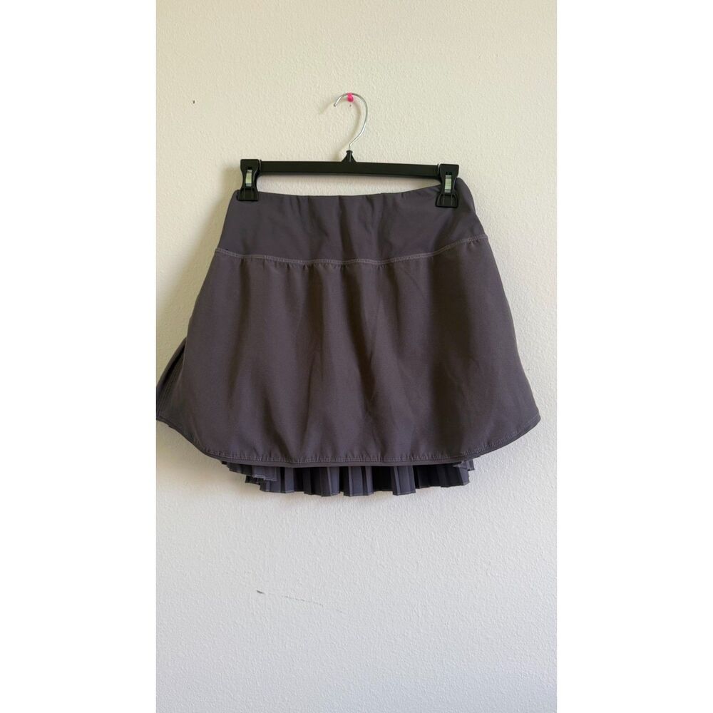 Baleaf Women’s Medium Gray Pleated Tennis Skort Built In Shorts Zip Pocket